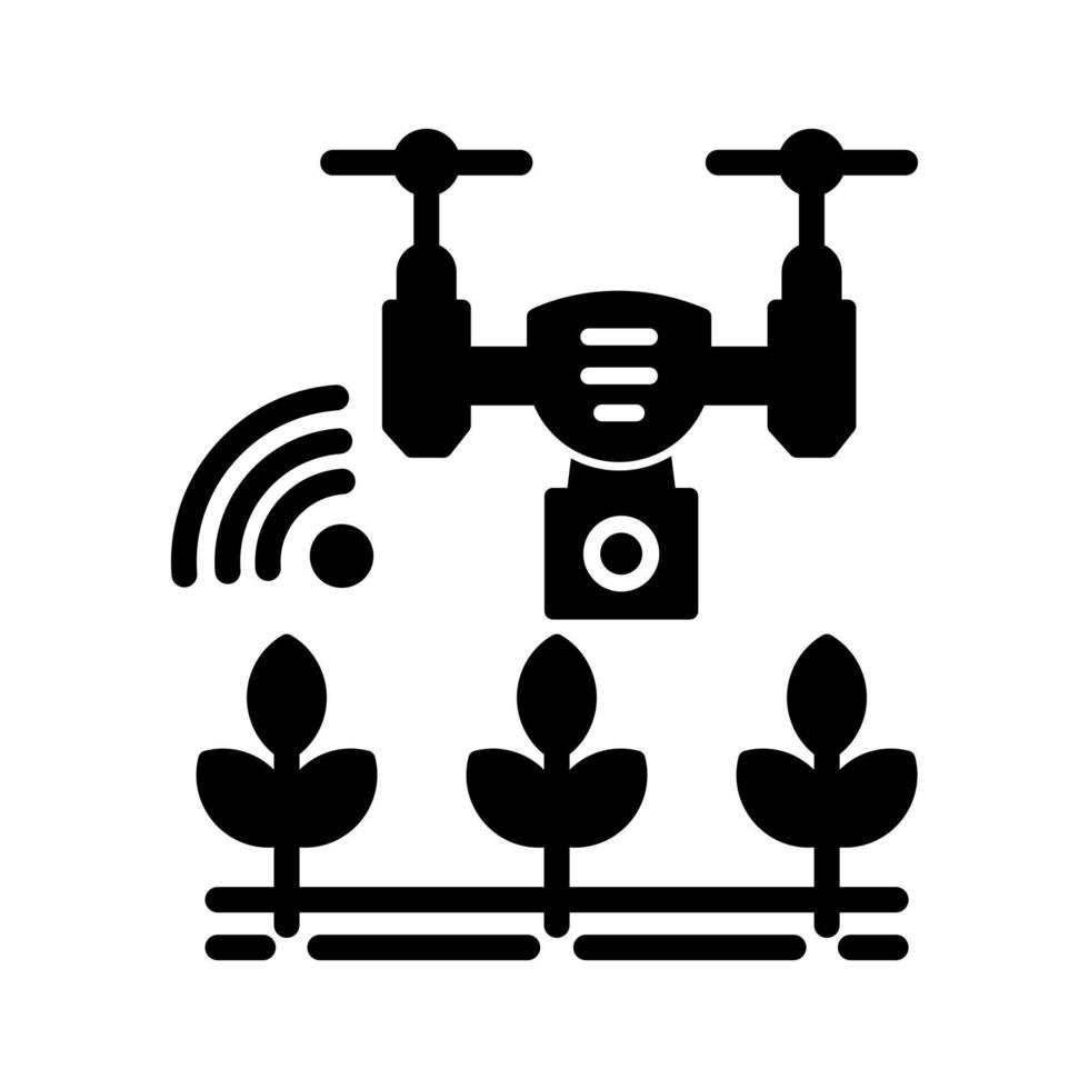 inteligente azienda agricola vettore icona