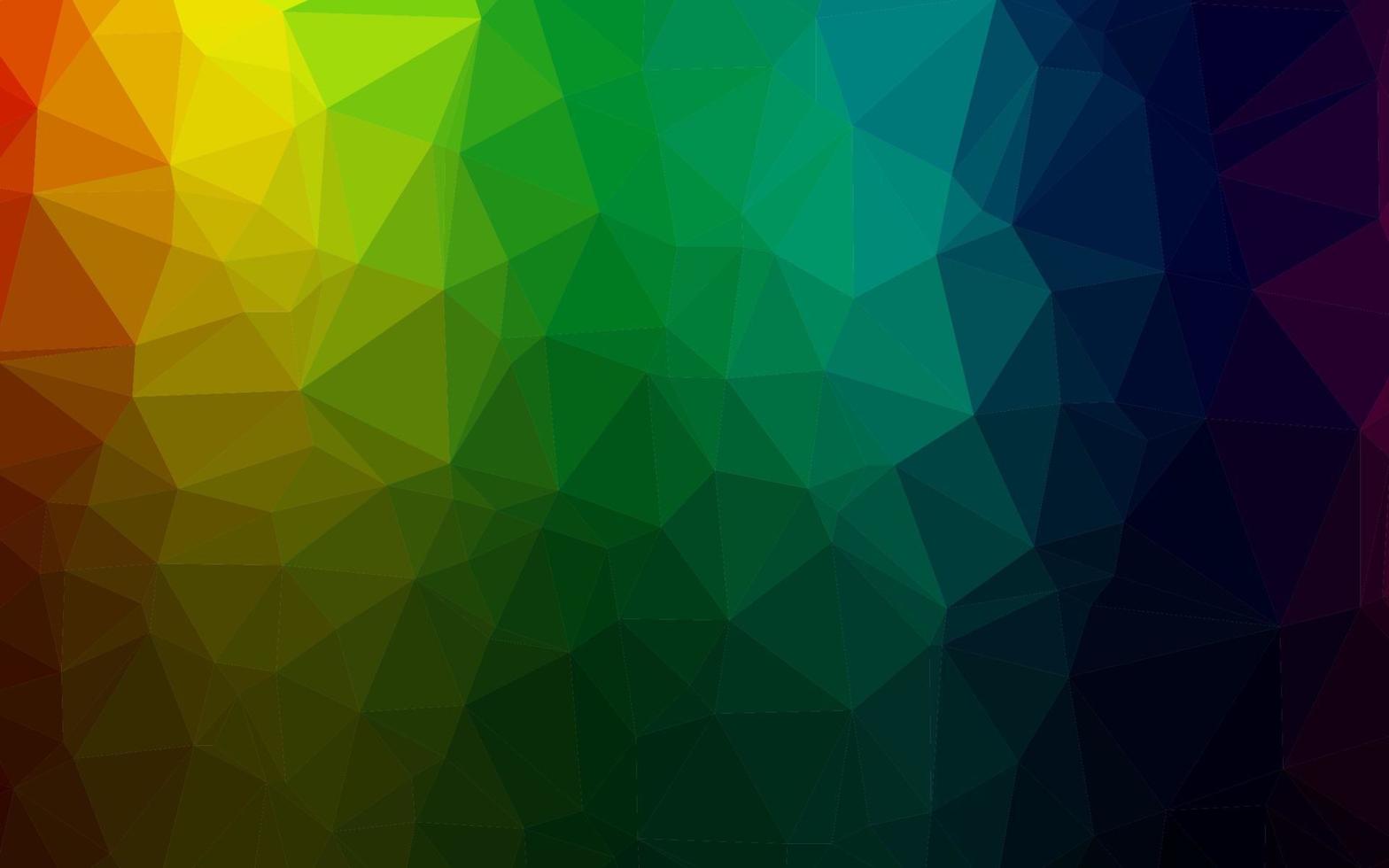 multicolore scuro, modello poligonale vettoriale arcobaleno.