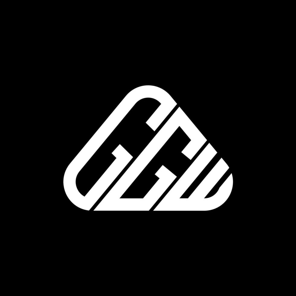 ggw lettera logo creativo design con vettore grafico, ggw semplice e moderno logo.