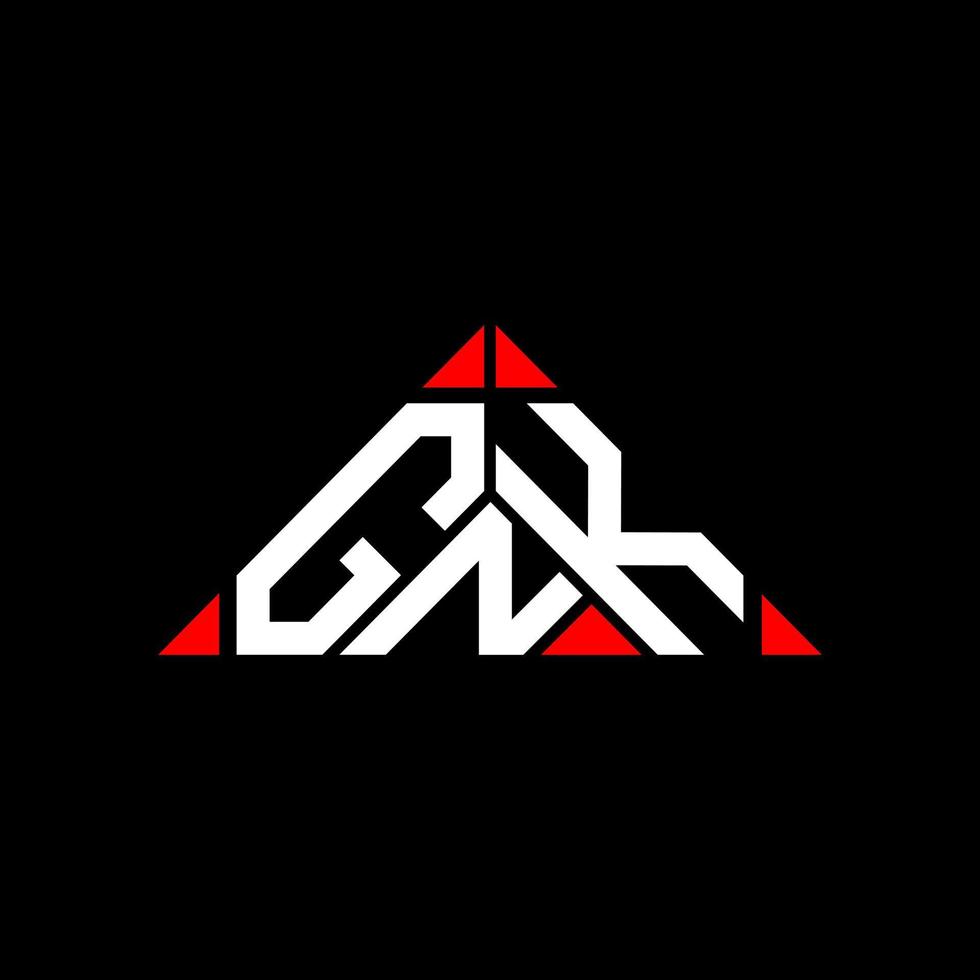 gnk lettera logo creativo design con vettore grafico, gnk semplice e moderno logo.