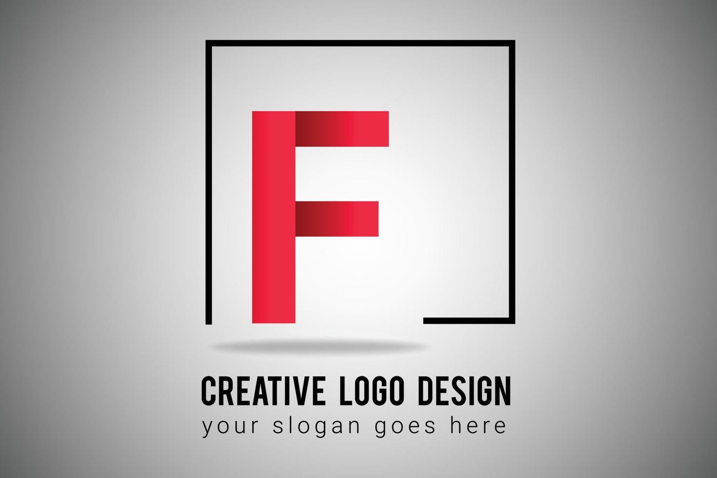 f lettera logo nel rosso pendenza colore vettore icona. creativo f lettera logo illustrazione