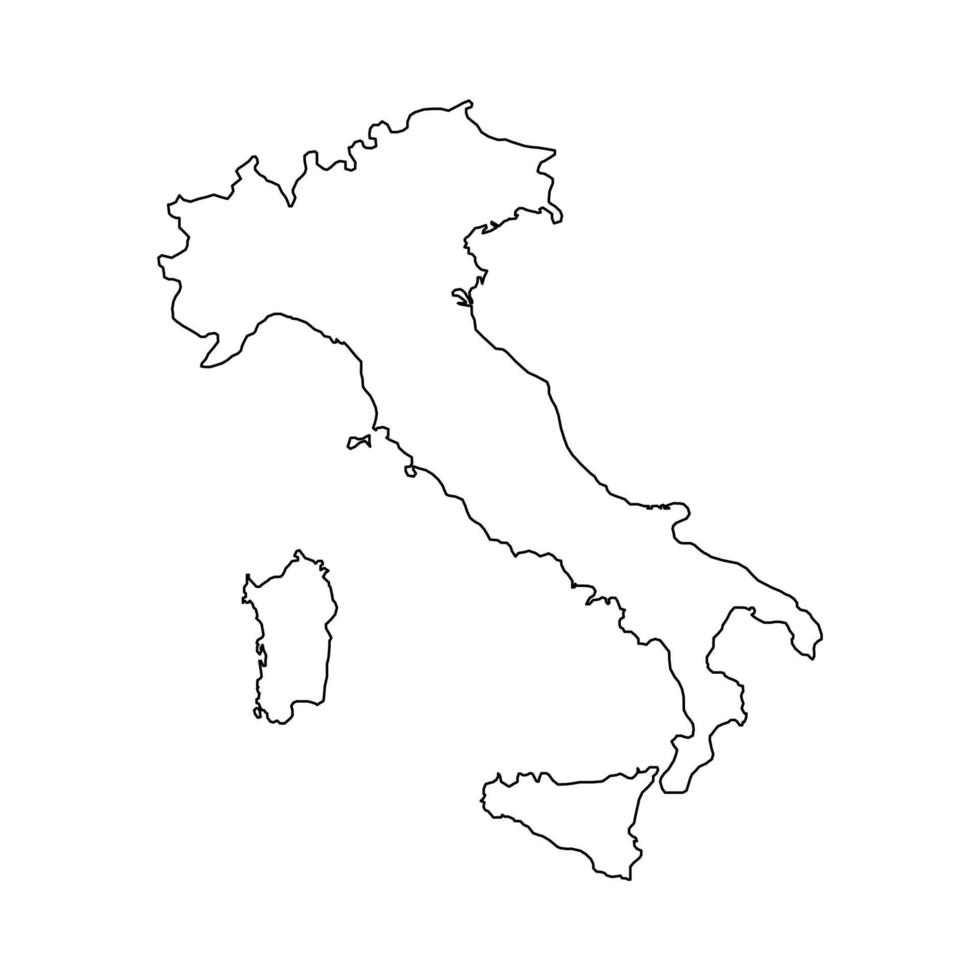 sagoma mappa italia con bandiera su sfondo bianco vettore