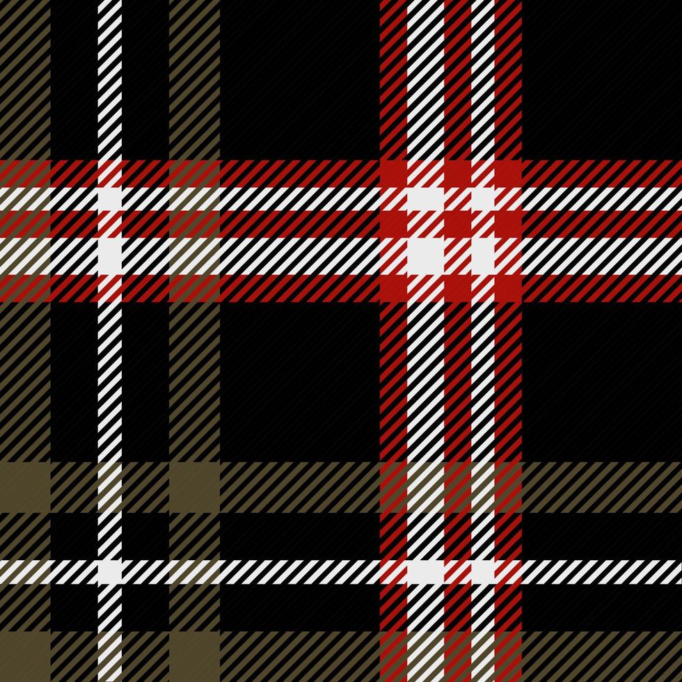 plaid modello con rosso, whtie e Marrone tono colori per tessile Stampa. senza soluzione di continuità plaid modello vettore illustrazione