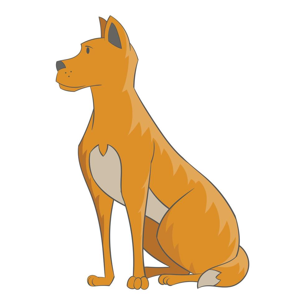 cane icona, cartone animato stile vettore