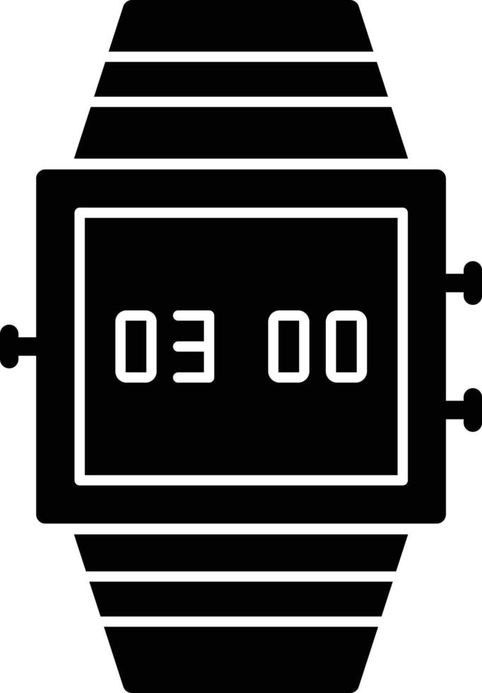 icona del glifo dello smartwatch vettore