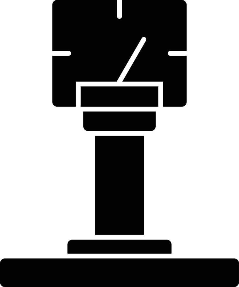 icona del glifo del parchimetro vettore