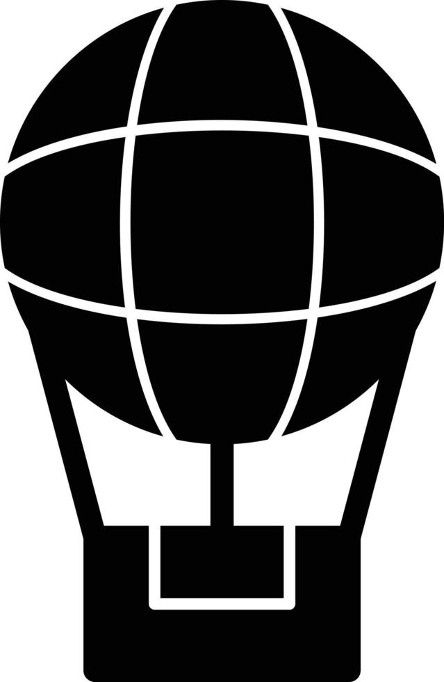 icona del glifo della mongolfiera vettore