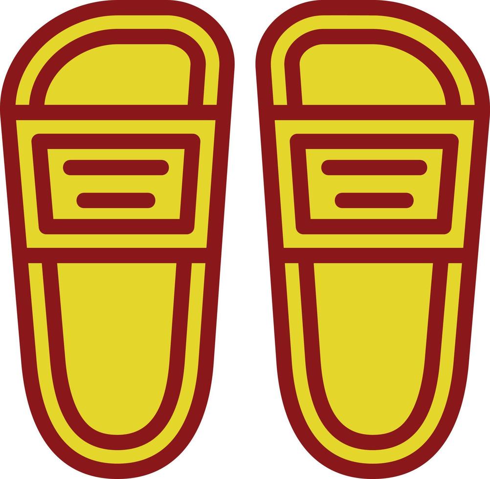 pantofole vettore icona design