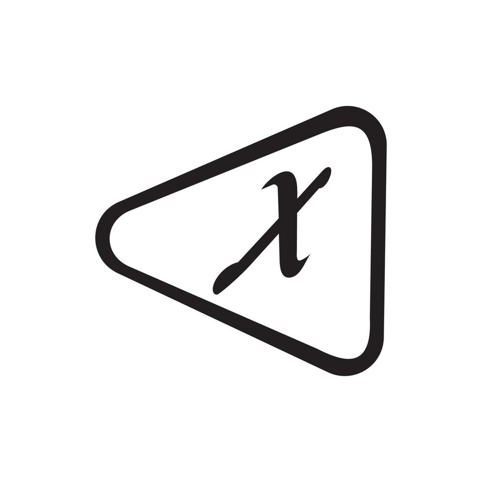 lettera X attività commerciale aziendale astratto unità vettore logo design modello