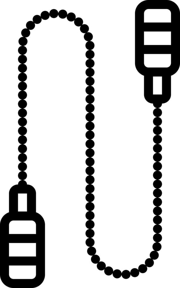 linea icona per corda vettore