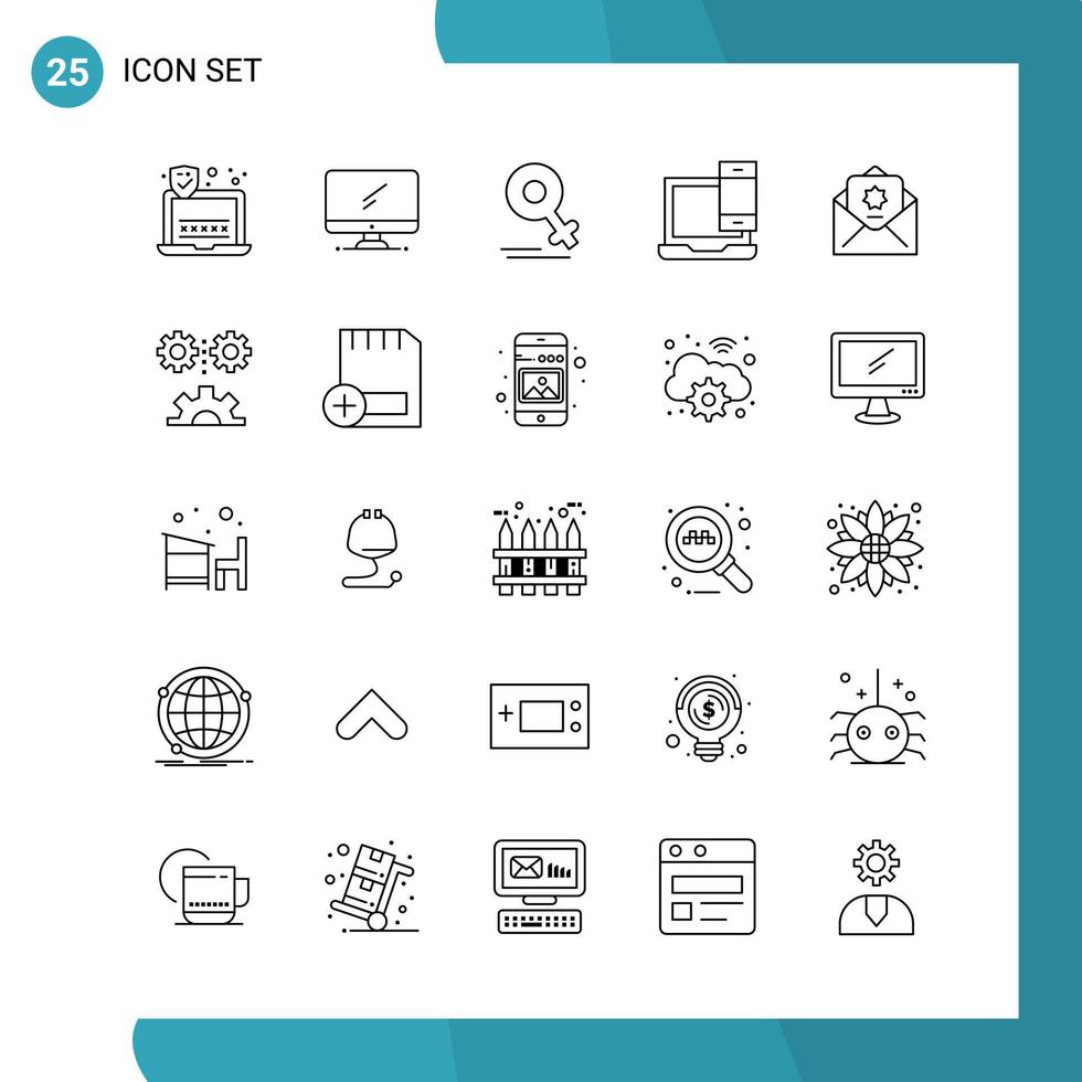 vettore imballare di 25 schema simboli linea stile icona impostato su bianca sfondo per ragnatela e mobile creativo nero icona vettore sfondo