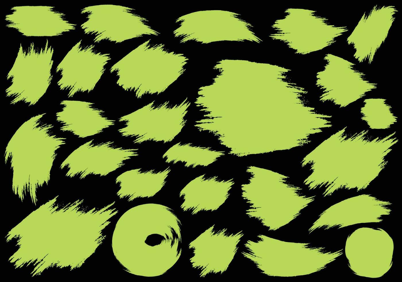 moderno lime verde colore astratto spazzola illustrazione fascio vettore