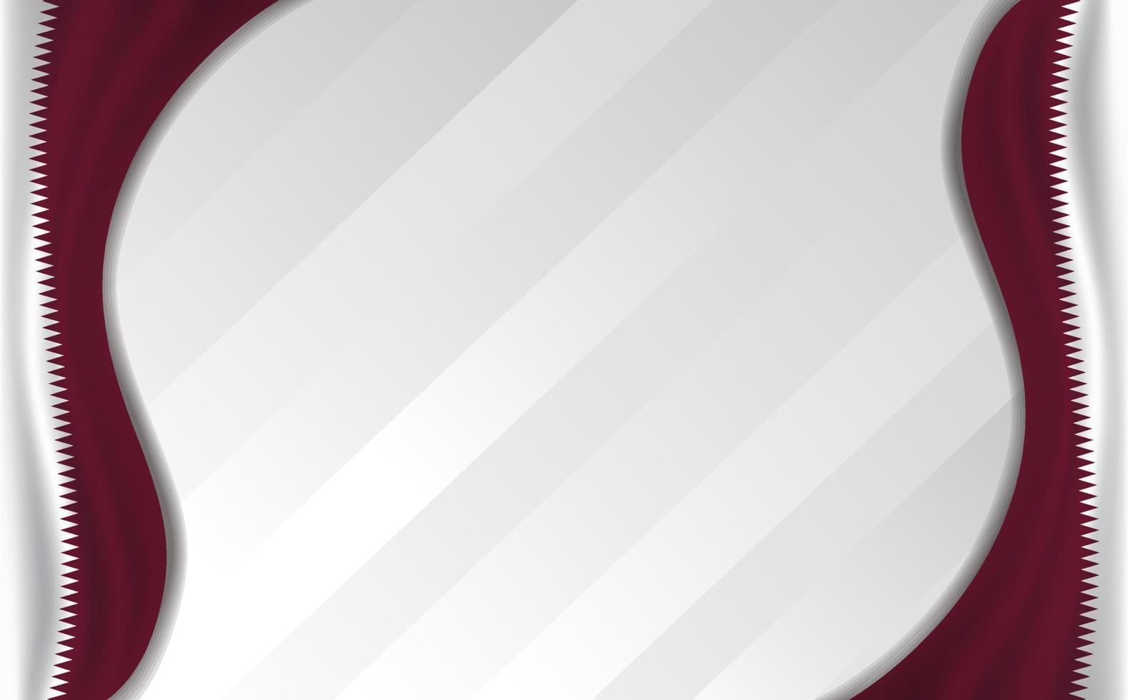 vuoto Qatar bandiera sfondo design modello vettore