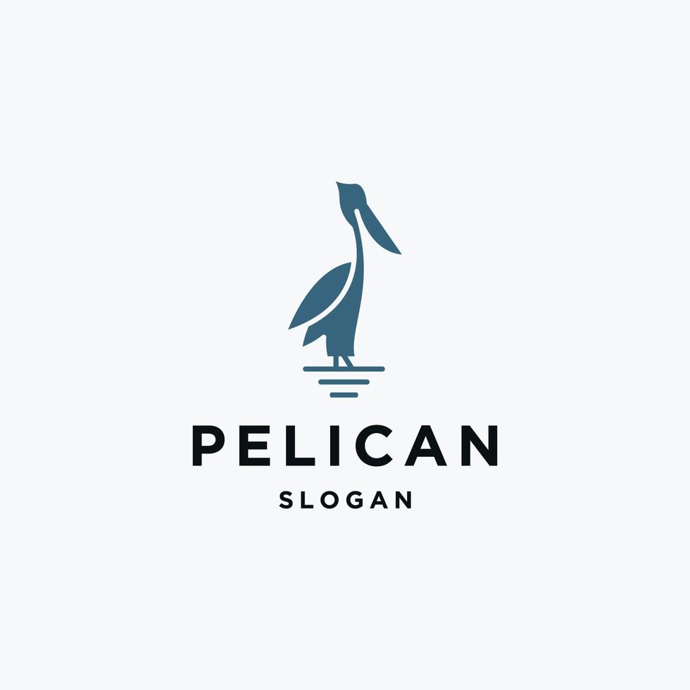 pellicano logo modello vettore illustrazione design