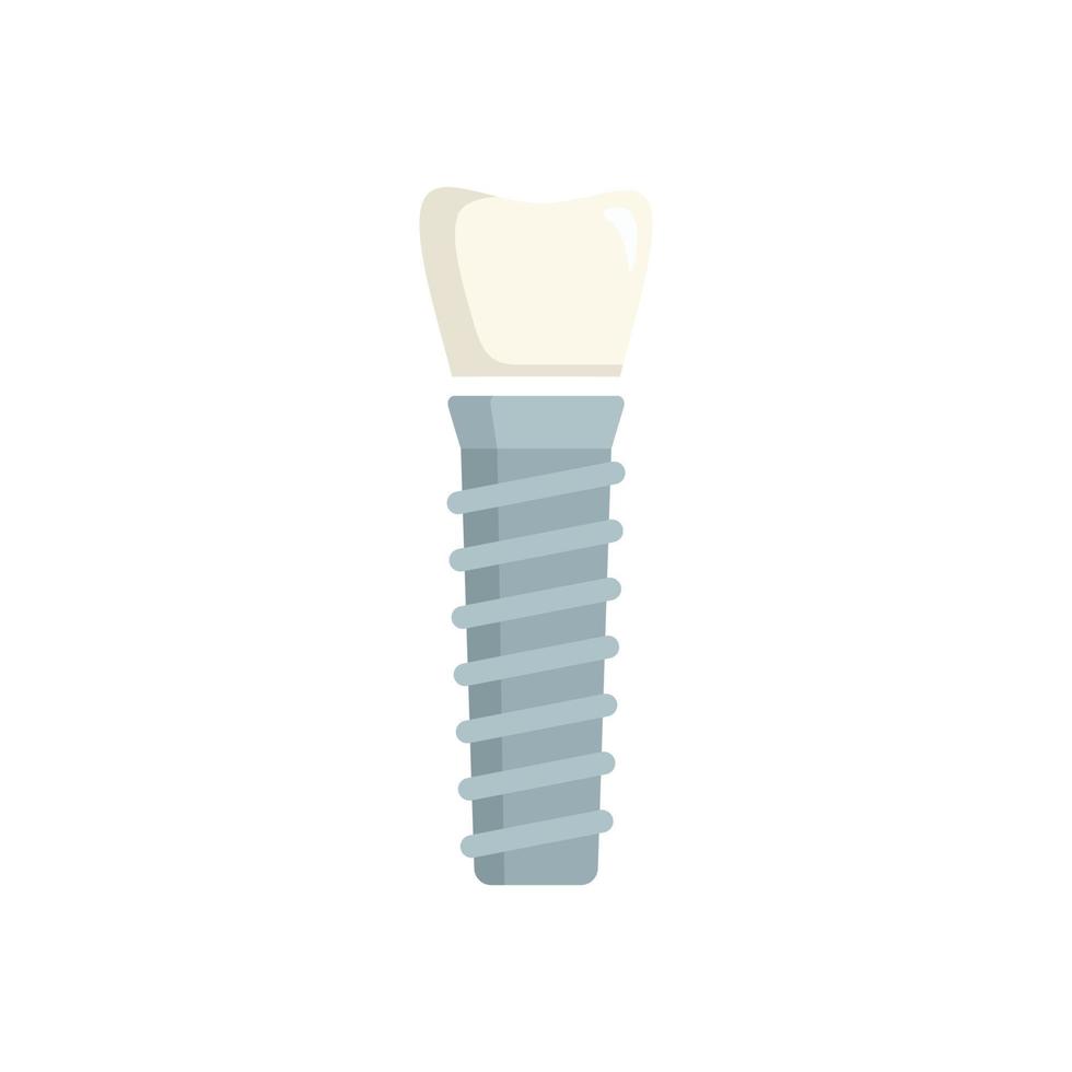 dente impiantare icona piatto isolato vettore