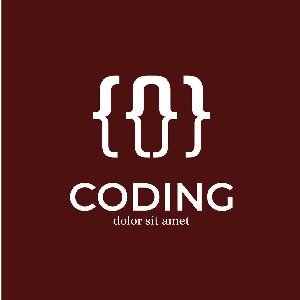 codifica sviluppo logo design modello ispirazione - vettore