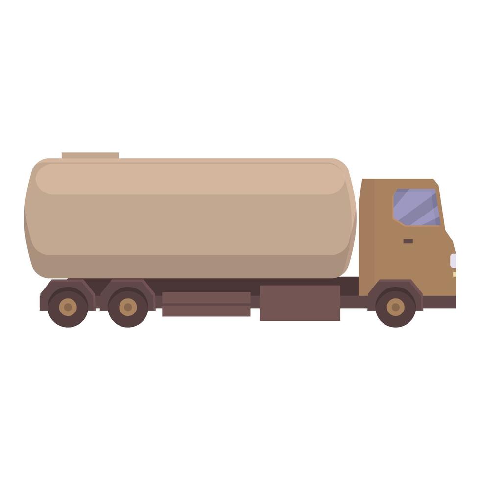 serbatoio icona cartone animato vettore. petroliera camion vettore