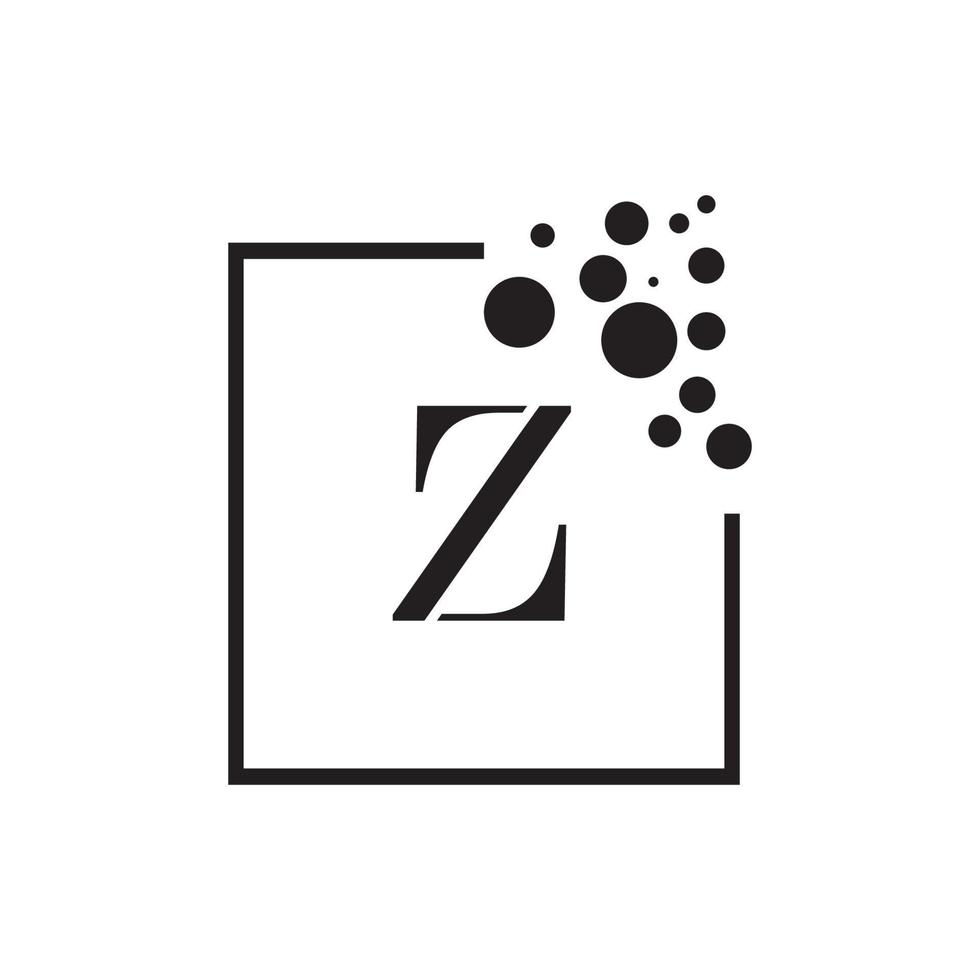 lettera z attività commerciale aziendale astratto unità vettore logo design modello