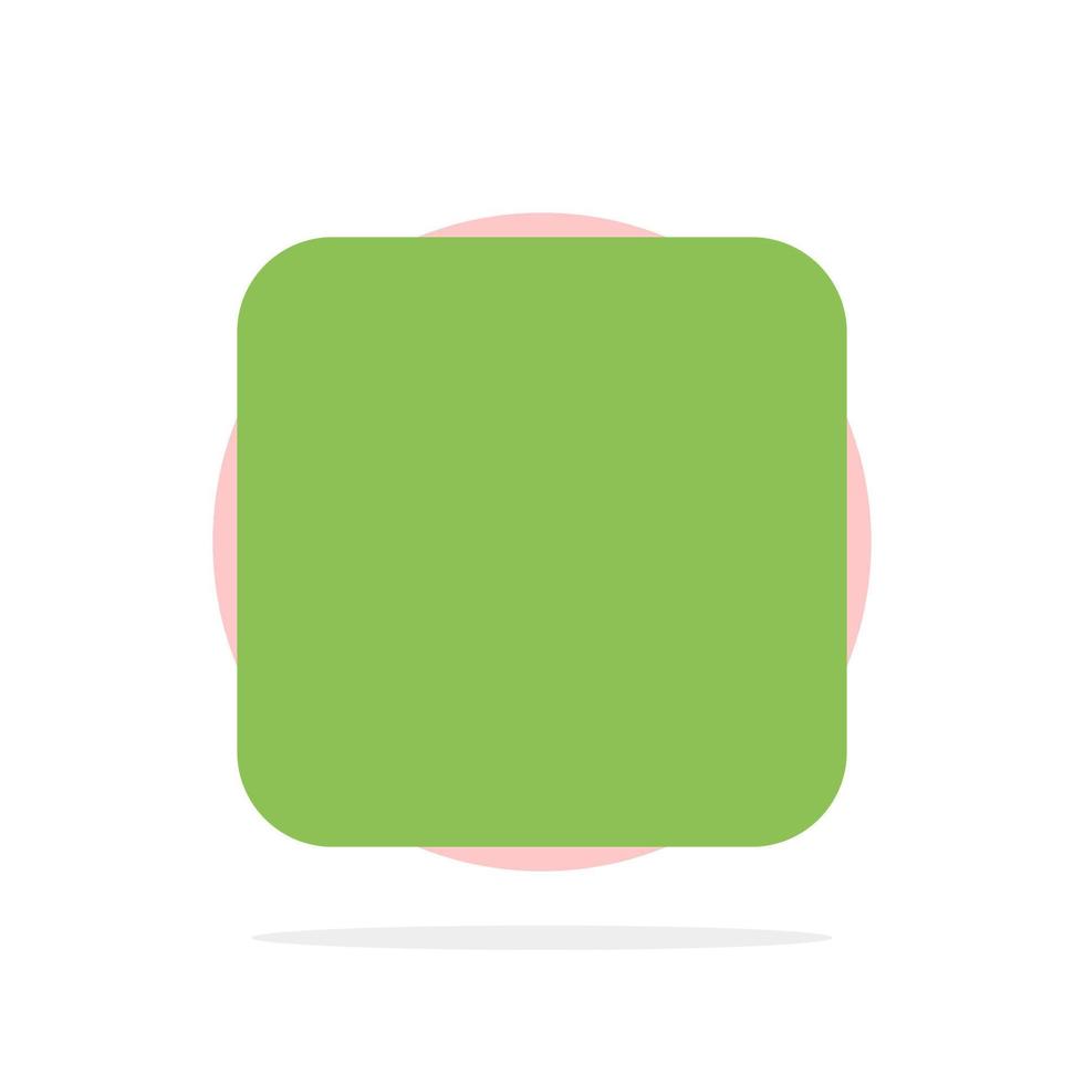 scatola casella di controllo deselezionato astratto cerchio sfondo piatto colore icona vettore