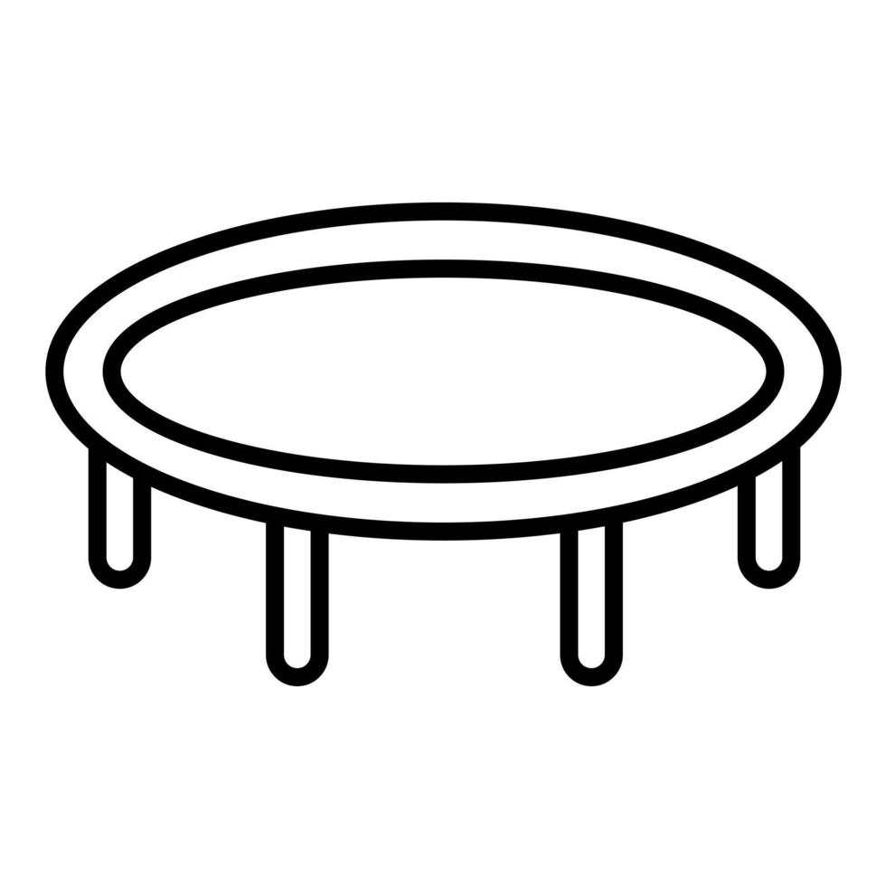 icona della linea del trampolino vettore
