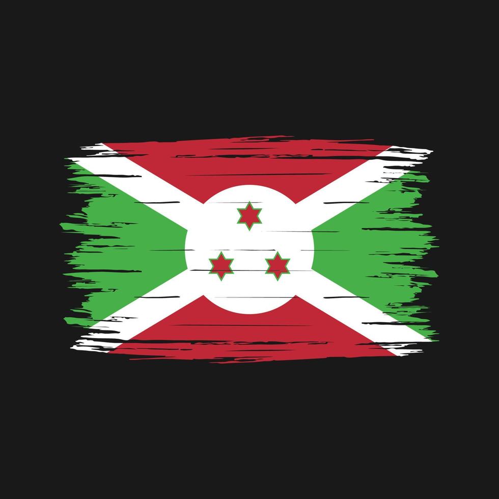 pennello bandiera burundi vettore