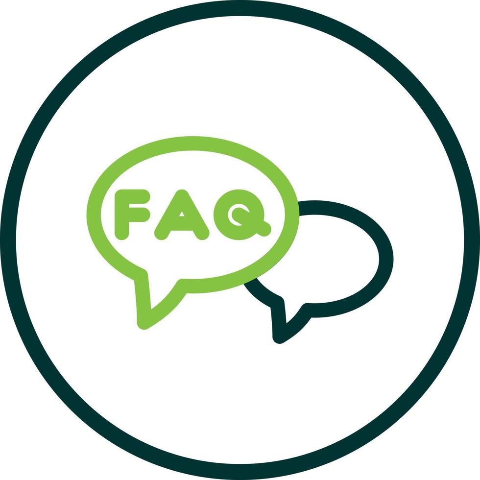 FAQ vettore icona design