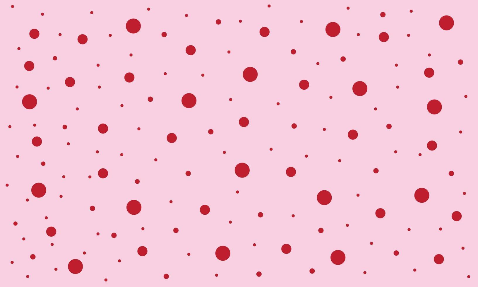 piatto design rosa polka punto modello sfondo vettore
