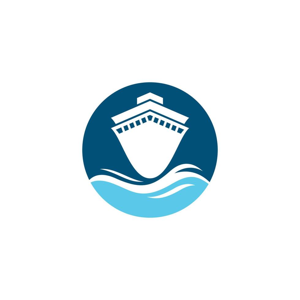 crociera nave simbolo vettore icona illustrazione