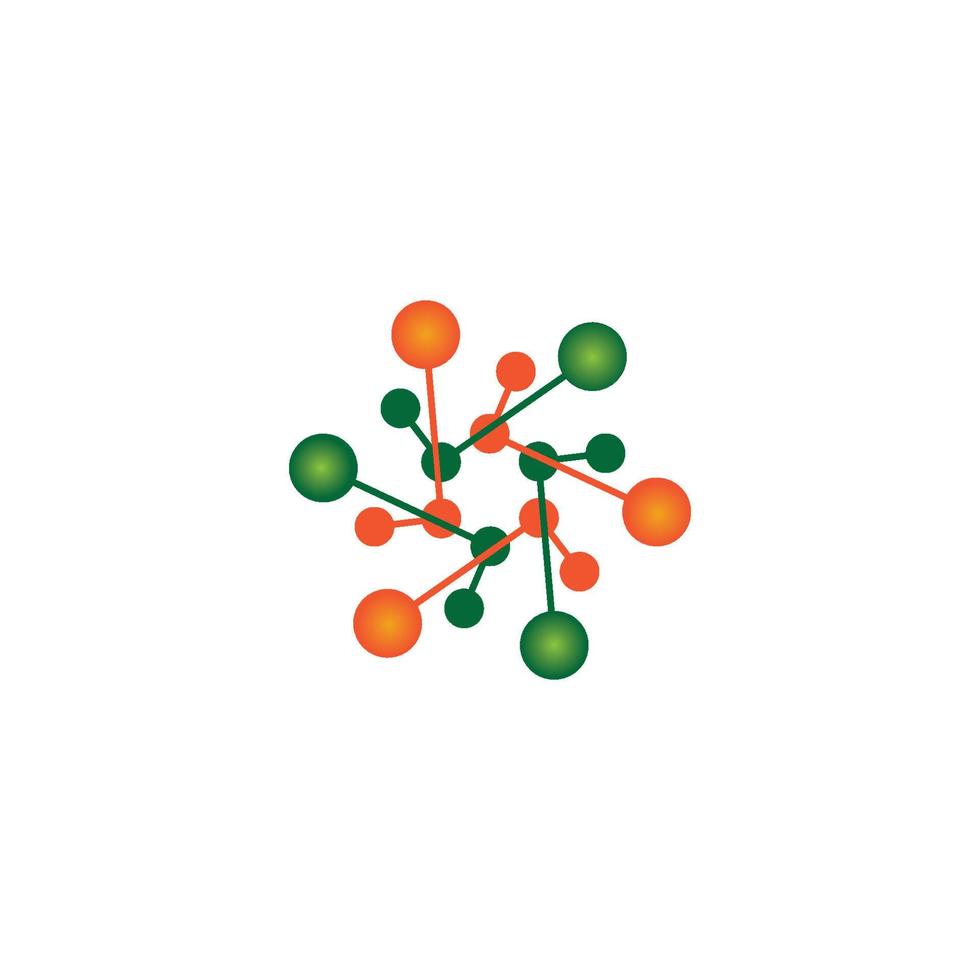 molecola vettore icona illustrazione