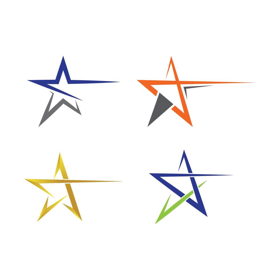 immagini del logo della stella vettore