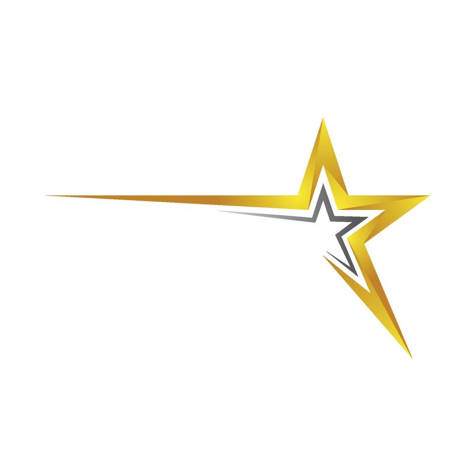 progettazione dell'illustrazione dell'icona di vettore della stella