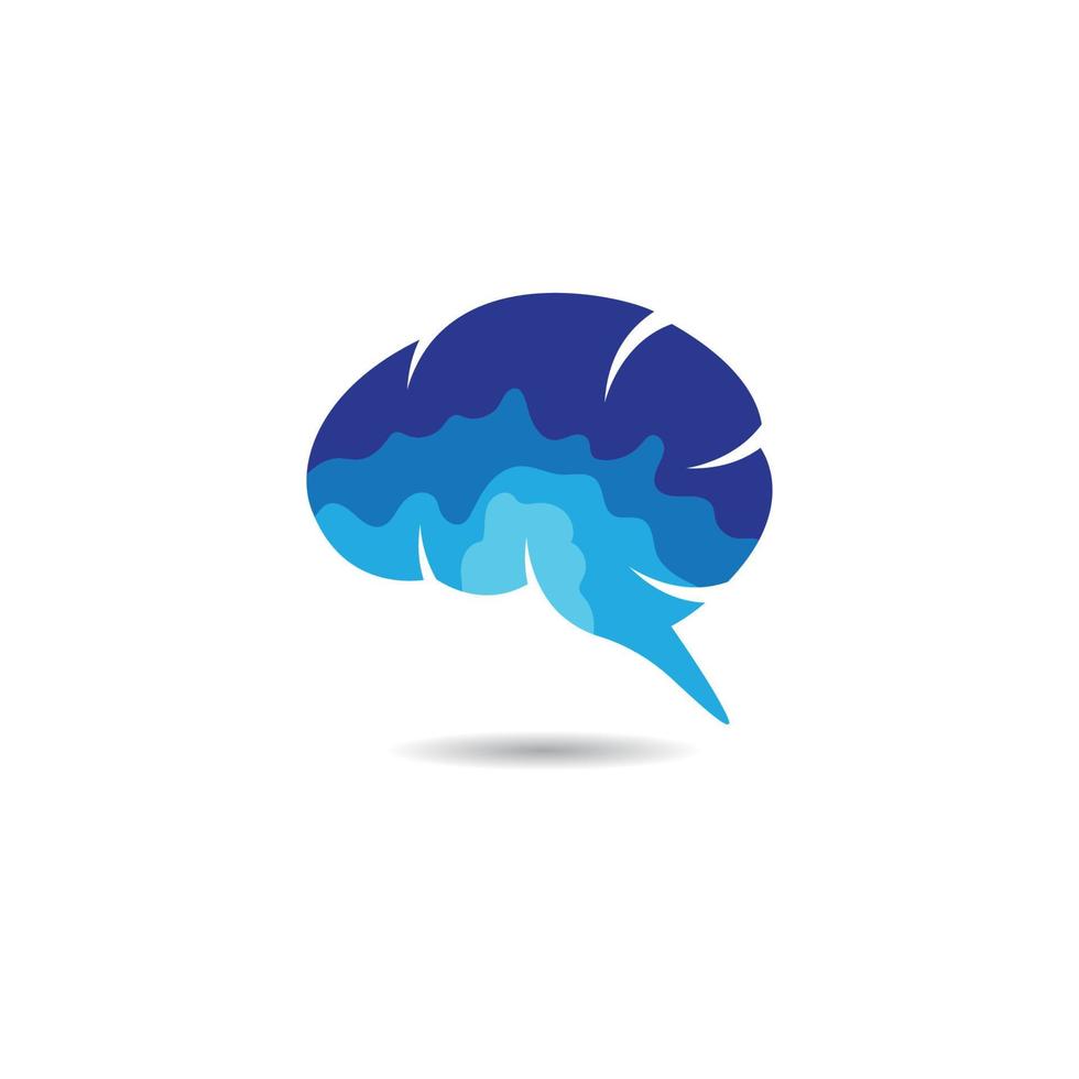 immagini del logo del cervello vettore