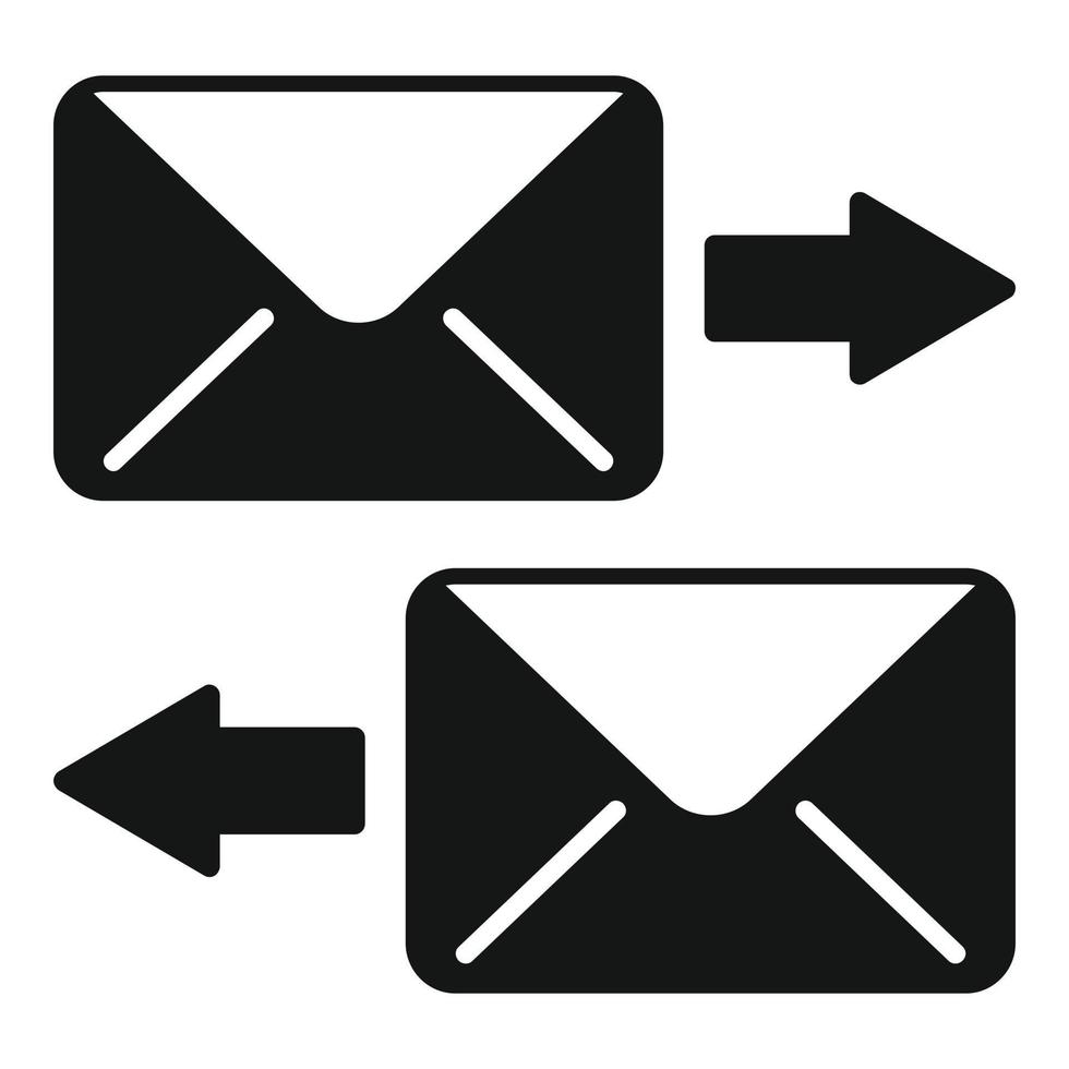 Spedire ricevere posta icona semplice vettore. chiamata contatto vettore