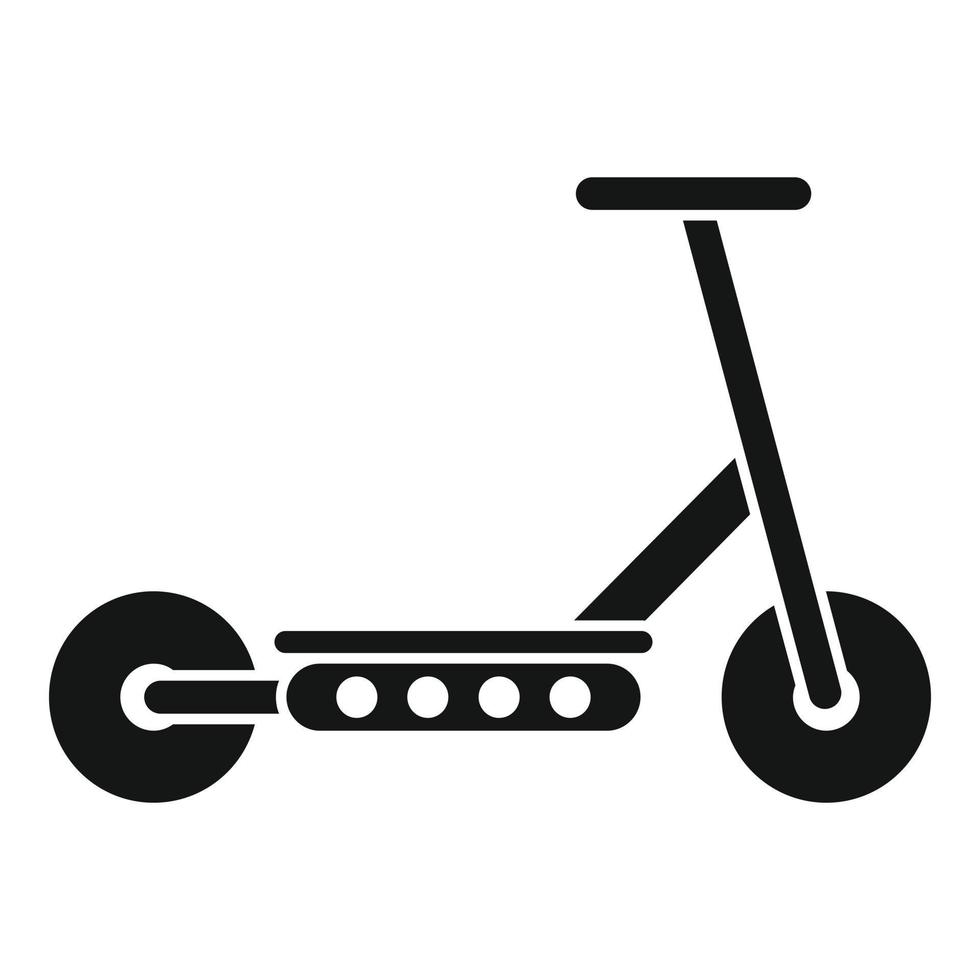 guidare elettrico scooter icona semplice vettore. calcio trasporto vettore