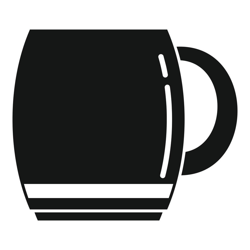caffè boccale icona semplice vettore. caldo tazza vettore