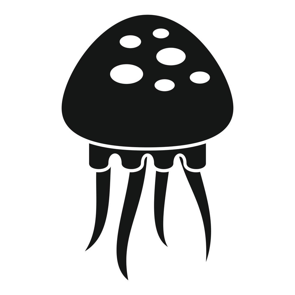 Medusa creatura icona semplice vettore. gelatina pesce vettore