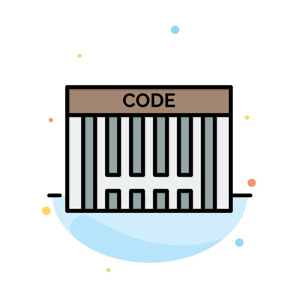 bar codice a barre codice shopping astratto piatto colore icona modello vettore