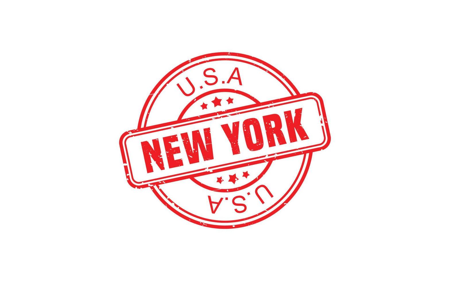 nuovo York gomma da cancellare francobollo struttura con grunge stile su bianca sfondo vettore