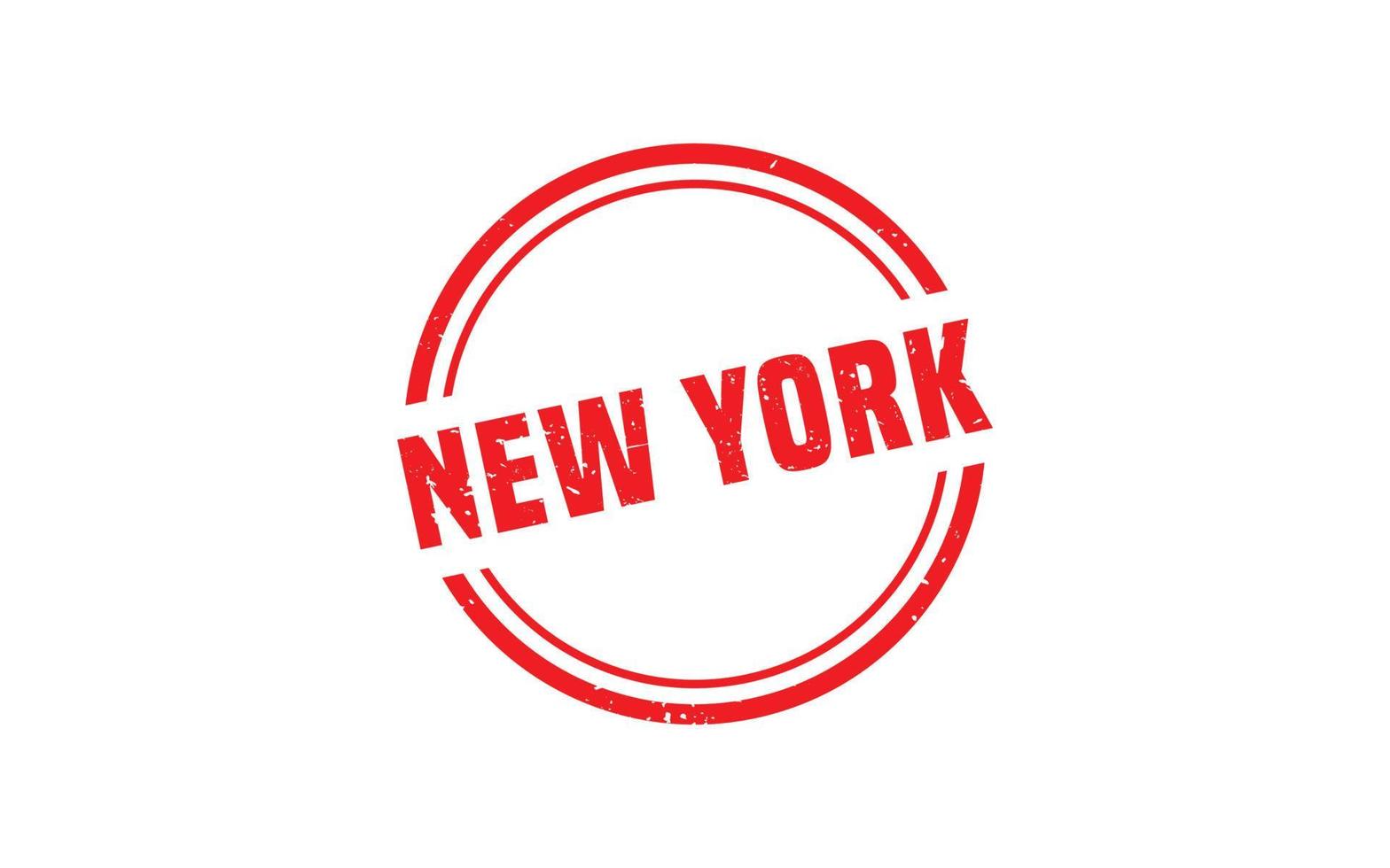 nuovo York gomma da cancellare francobollo struttura con grunge stile su bianca sfondo vettore
