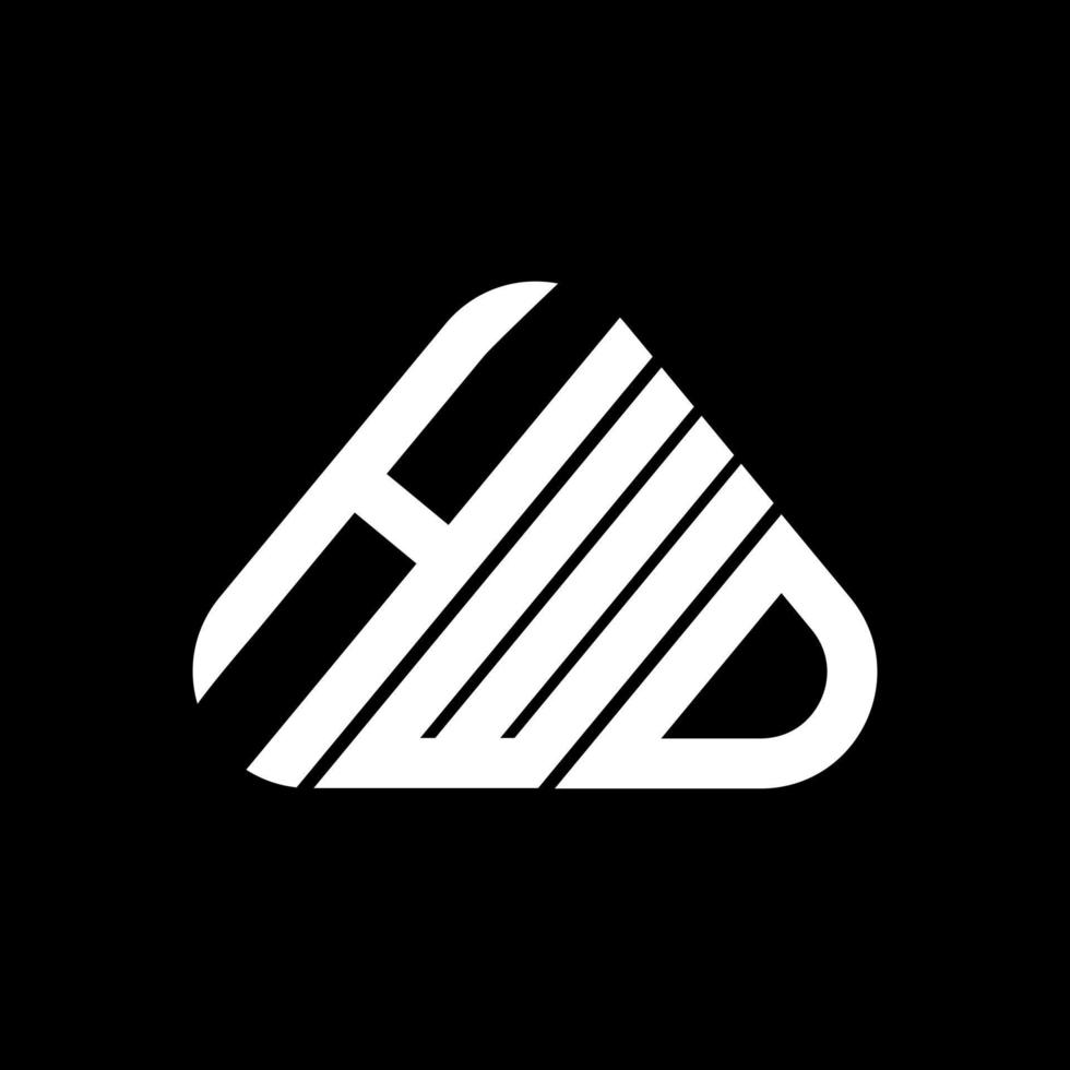 hwd lettera logo creativo design con vettore grafico, hwd semplice e moderno logo.