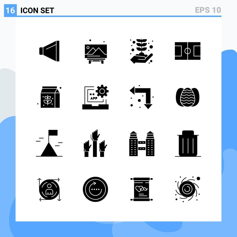 moderno 16 solido stile icone. glifo simboli per generale uso. creativo solido icona cartello isolato su bianca sfondo. 16 icone pacchetto. vettore