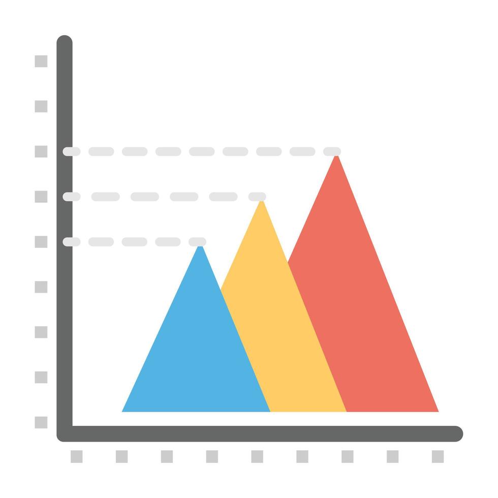 grafico a piramide alla moda vettore