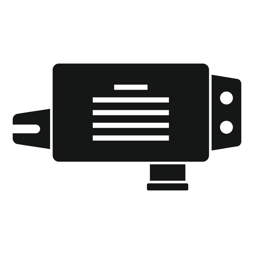 voltaggio trasformatore icona semplice vettore. elettrico regolatore vettore