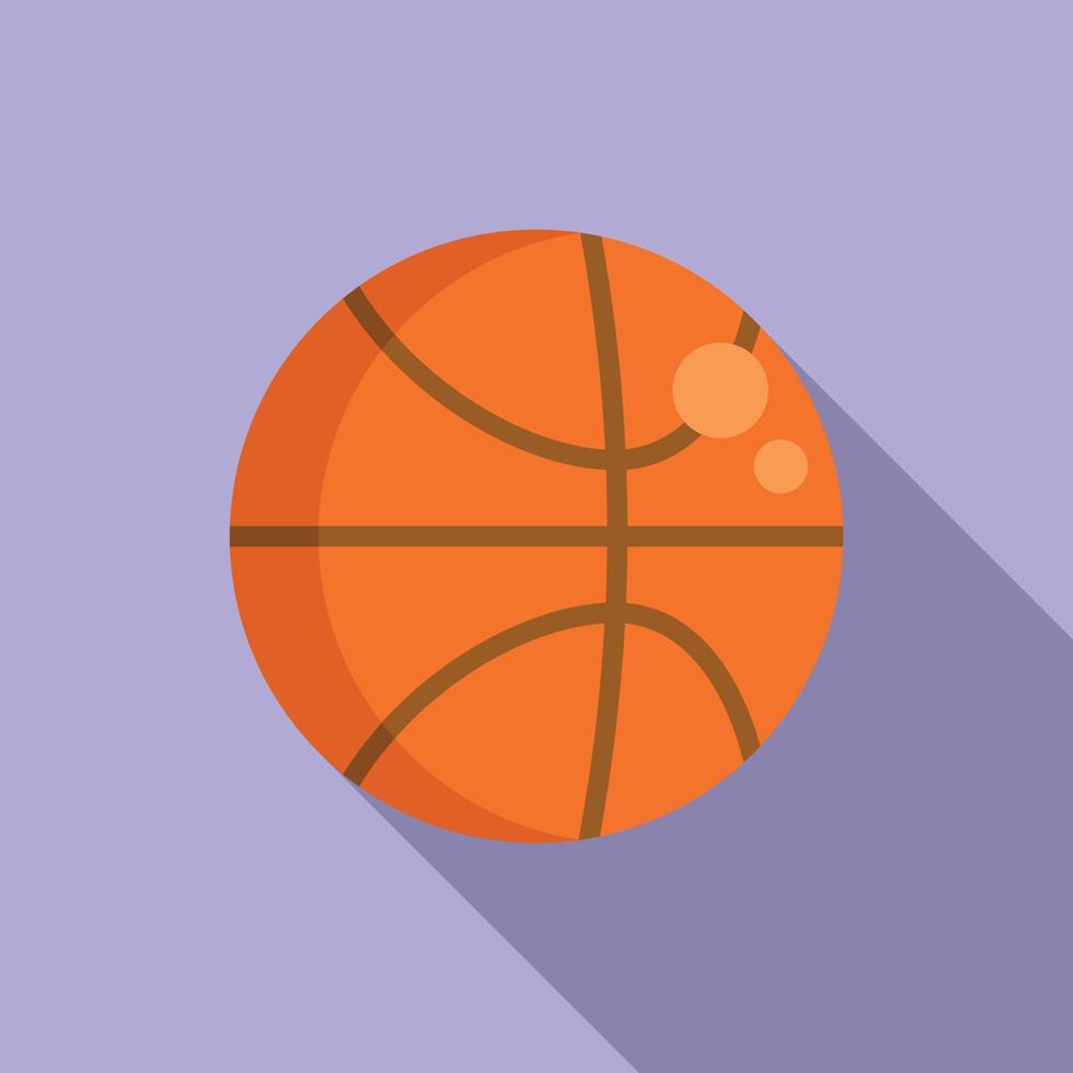 pallacanestro palla icona piatto vettore. attivo sport vettore
