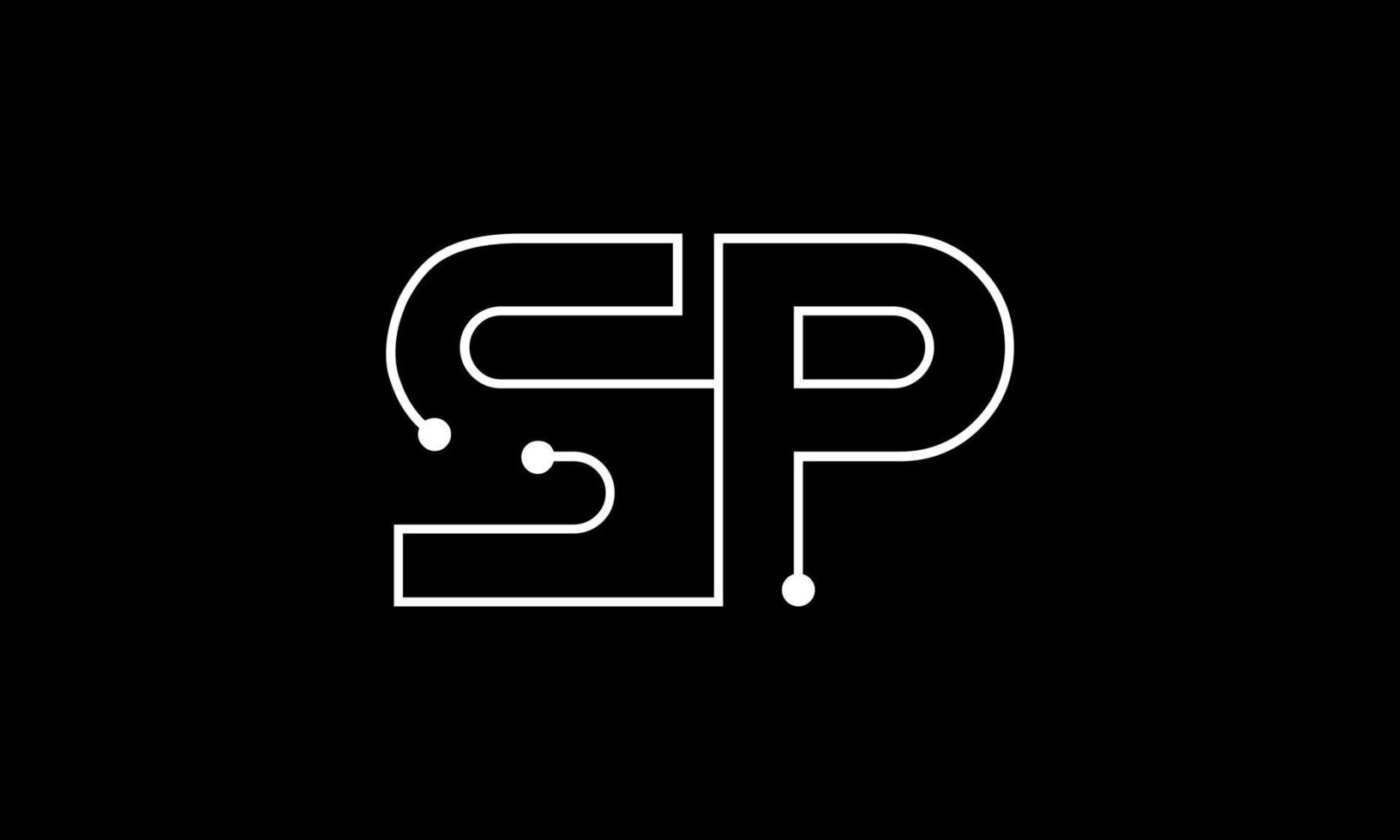 sp logo design. iniziale sp lettera logo design monogramma vettore design professionista vettore.