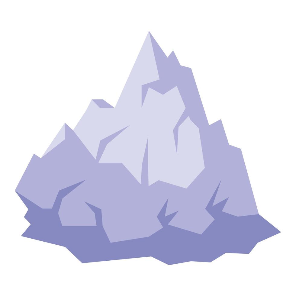 mare iceberg icona isometrico vettore. ghiaccio berg vettore