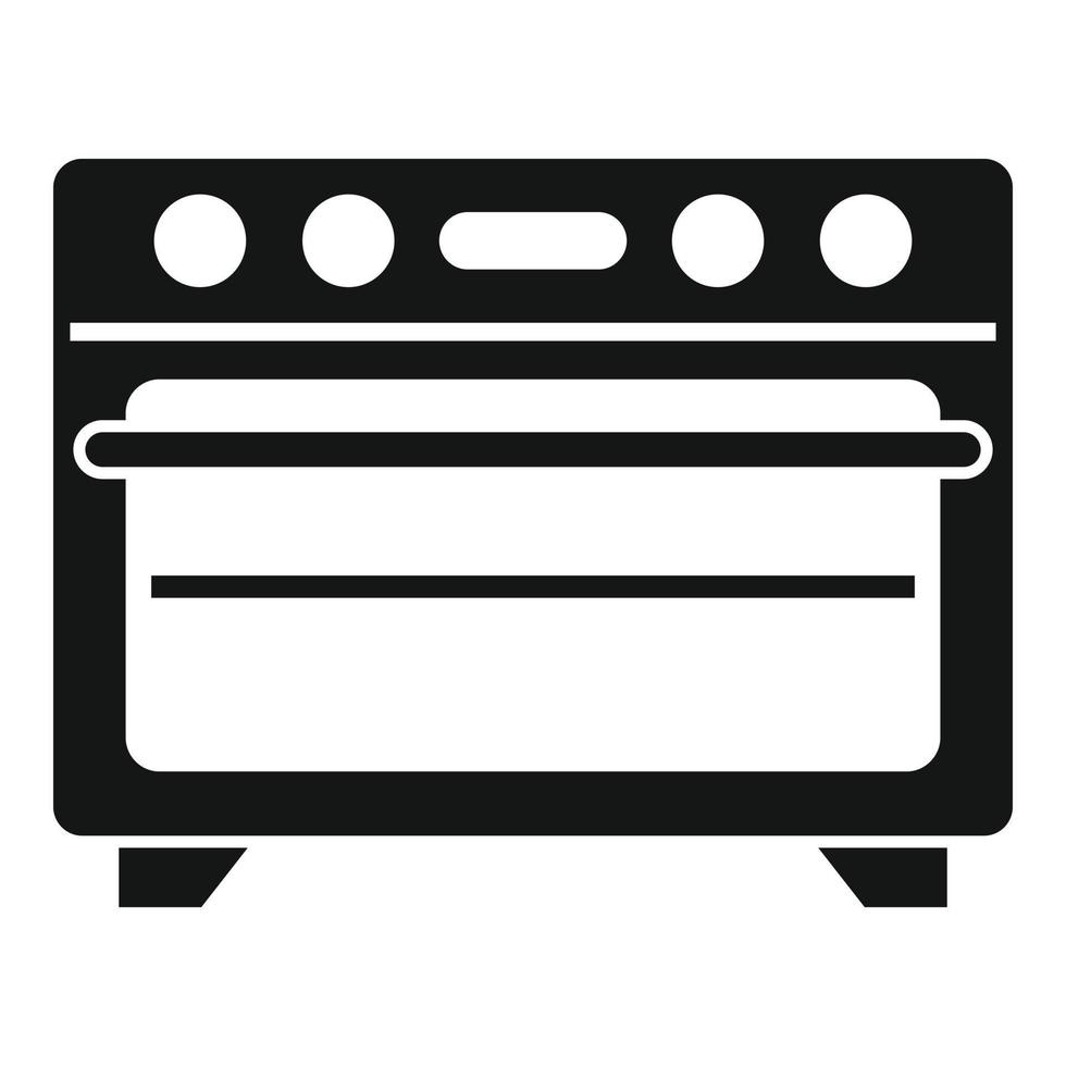cucina convezione forno icona semplice vettore. elettrico griglia stufa vettore