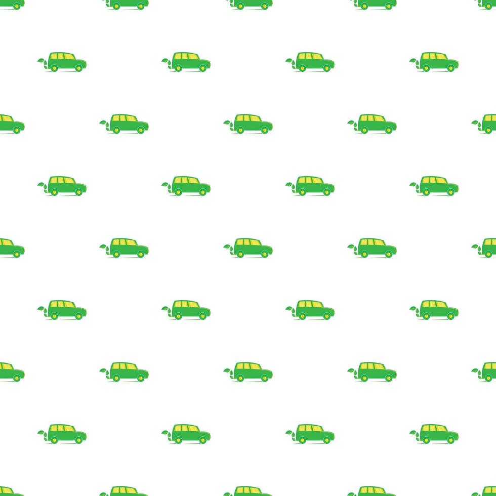 verde elettrico auto modello, cartone animato stile vettore
