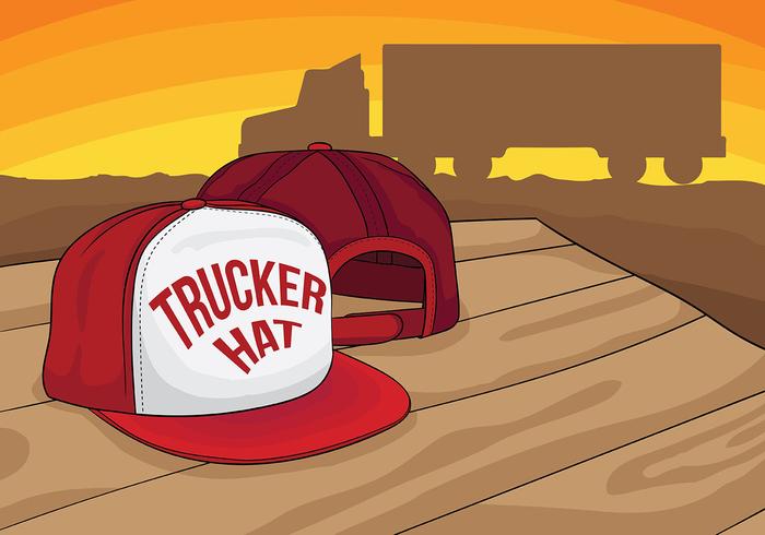Priorità bassa di vettore del cappello del camionista