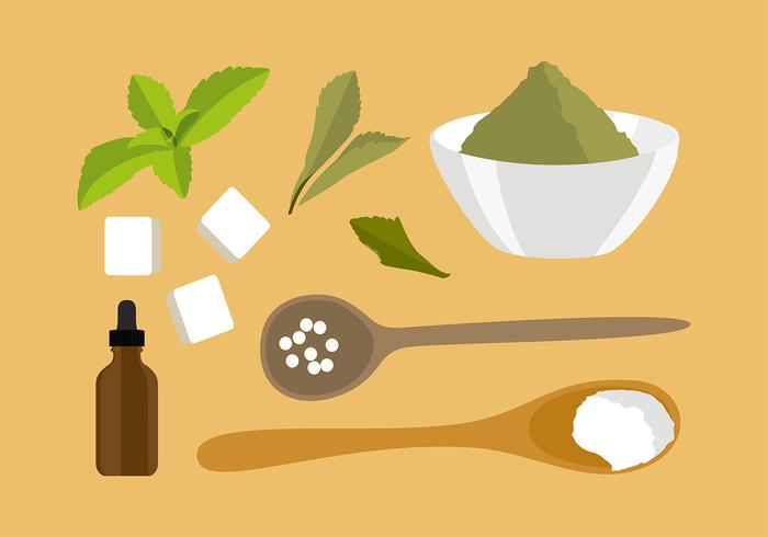 ingredienti gratis di stevia vettore